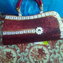 clutch red bag
