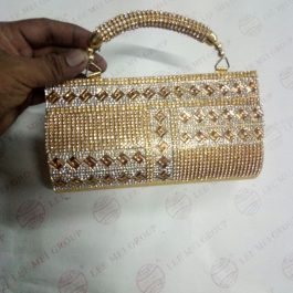 small clutch bag diamond look